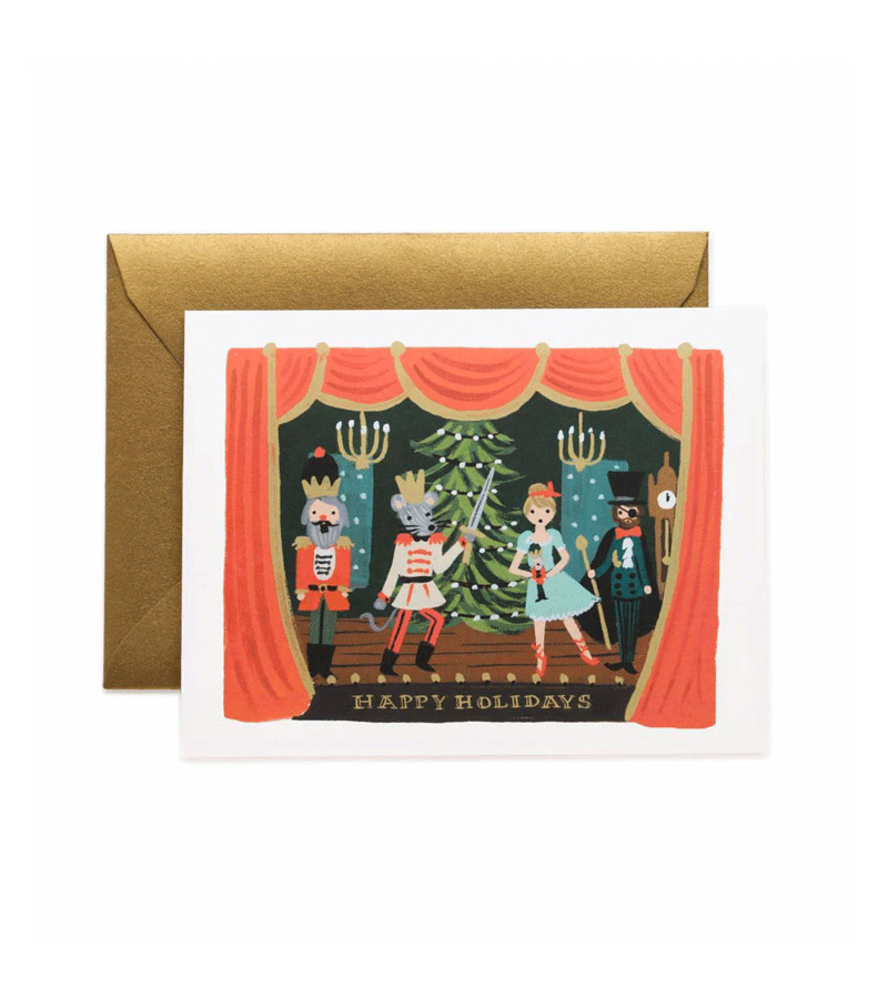 Nutcracker Scene Holiday Card by Rifle Paper Co