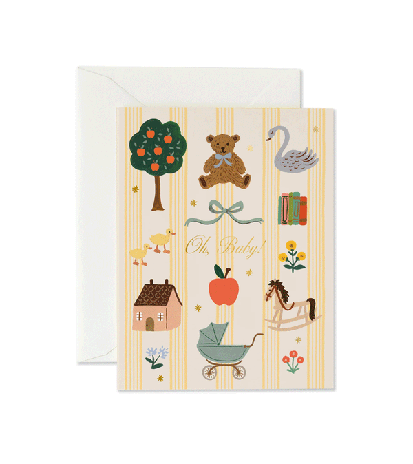 Oh Baby New Baby Card by Rifle Paper Co