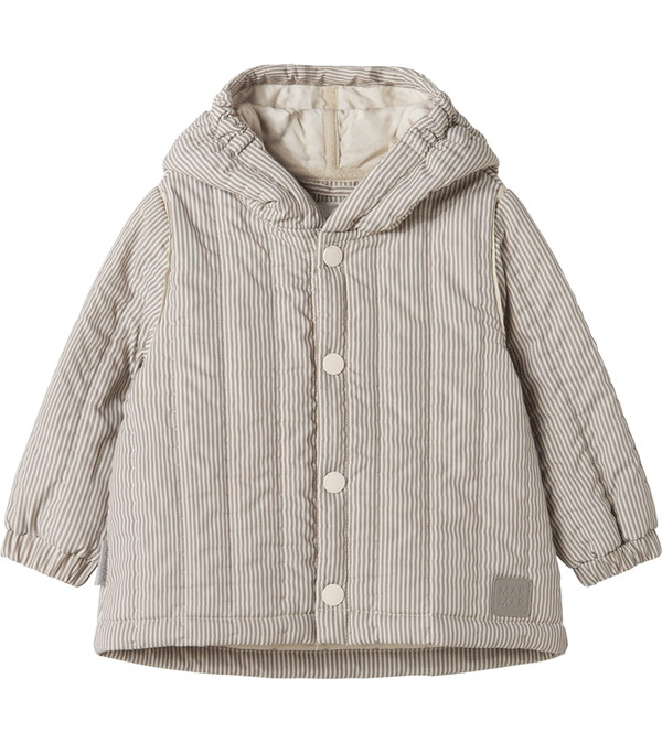 Brown Striped Omaro Themo Baby Jacket by Marmar Copenhagen