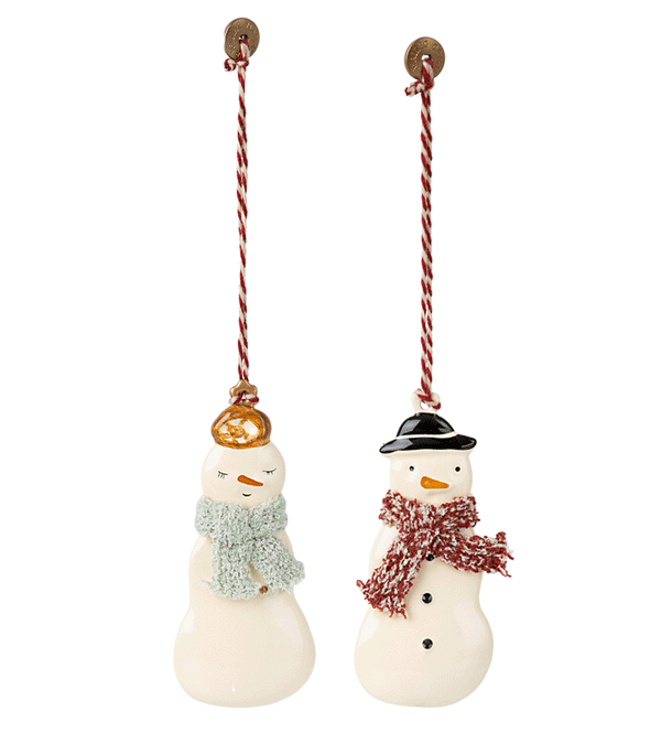 2025 Metal Snowman Ornament by maileg