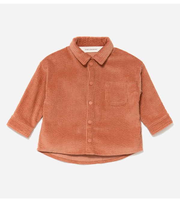 Dusty Peach Corduroy Overshirt by Tiny Colours