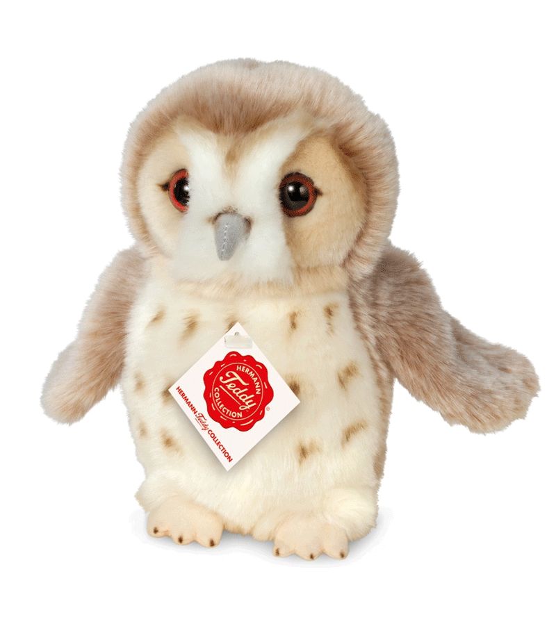 Plush Beige Owl by Teddy Hermann