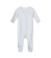 Mist and Ecru Stripe Organic Cotton Romper by Serendipity