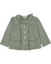 Green Check Frill Pajama Set by MarMar Copenhagen