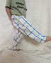 Window Pane Check Handwoven Cotton Trousers
