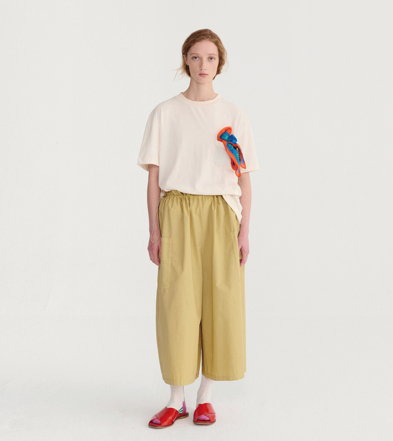 Women's Paper Touch Culotte Trousers by Bobo Choses