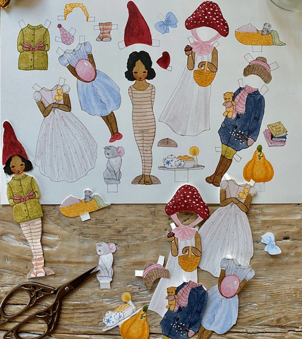 Iben Dress-Up Paper Doll by Tall Hat Tales