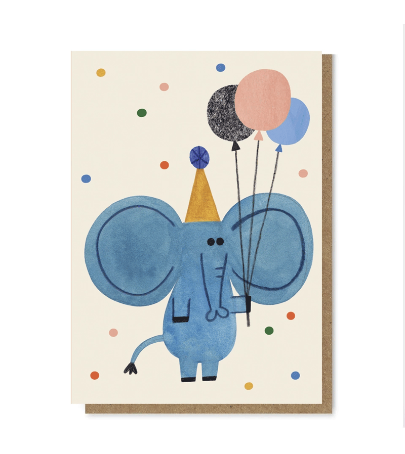 Party Elephant Card by Daria Solak