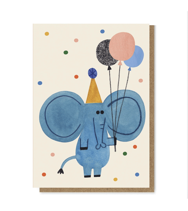 Party Elephant Card by Daria Solak