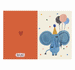 Party Elephant Card by Daria Solak