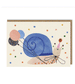 Party Snail Card by Daria Solak