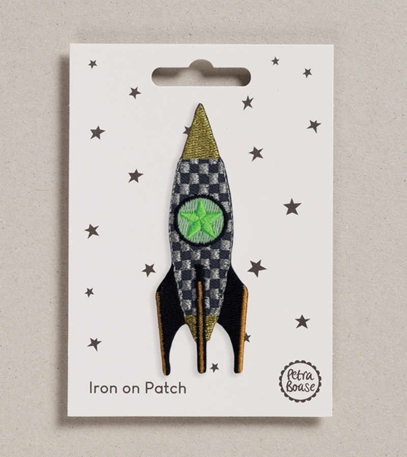 Rocket Iron on Patch by Petra Boase