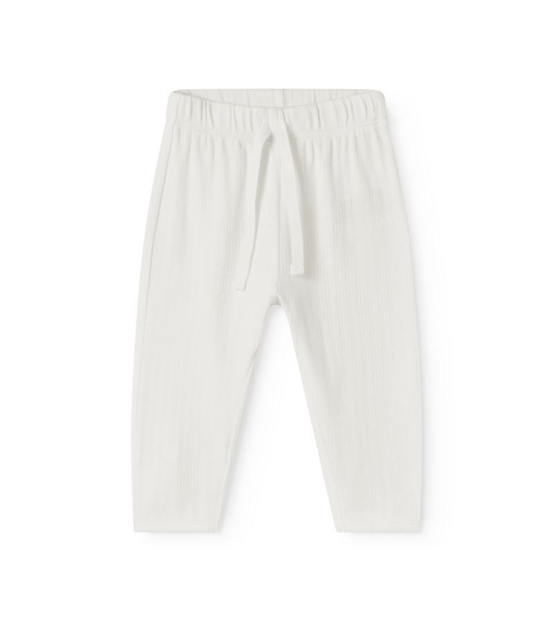 Gentle White Pointelle Modal Pitti Bottoms by MarMar Copenhagen