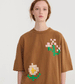 Adult Pixel Flowers Oversize T‑shirt  by Bobo Choses