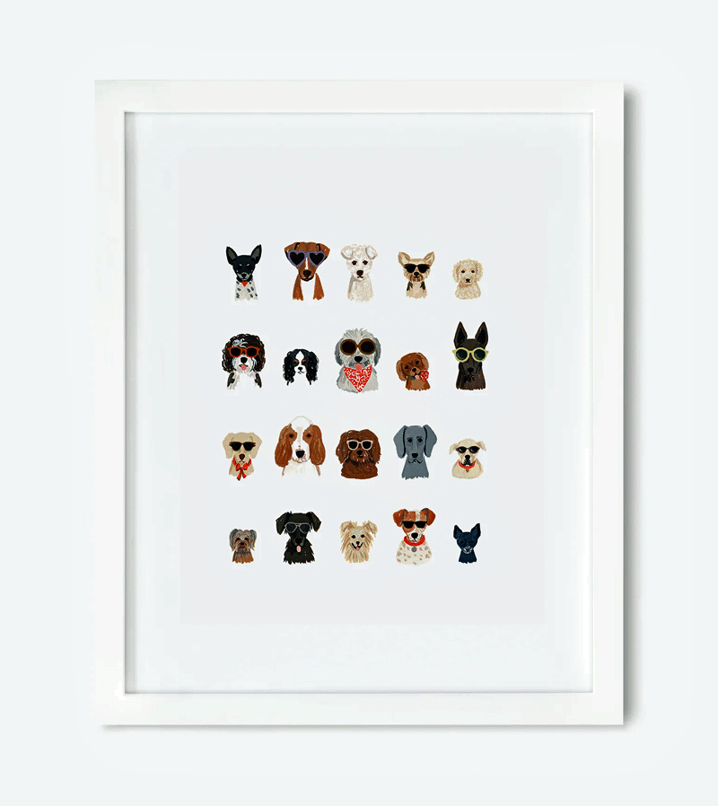 Dog Days of Summer Art Print 8 × 10 inches by Rifle Paper Co.