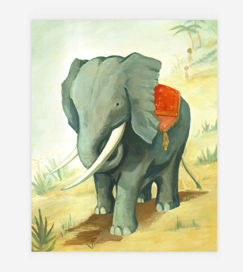 Elephant 8x10" Archival Print by Black Apple