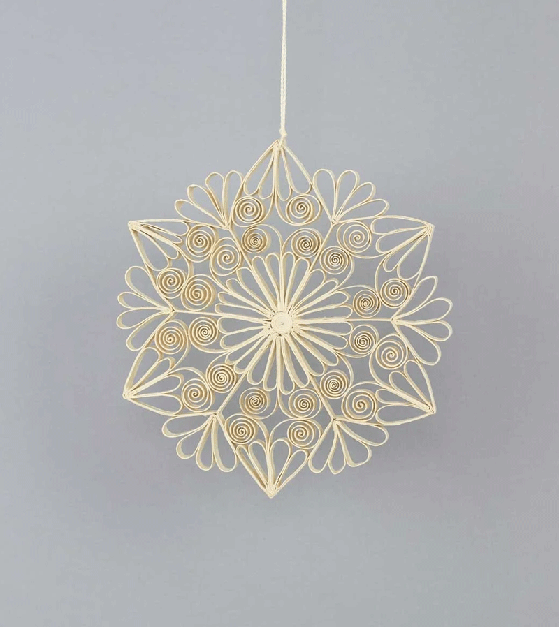 Large Quilled Paper Star Christmas Tree Ornament by AfroArt