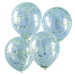 Blue and Green Confetti Balloons by Ginger Ray