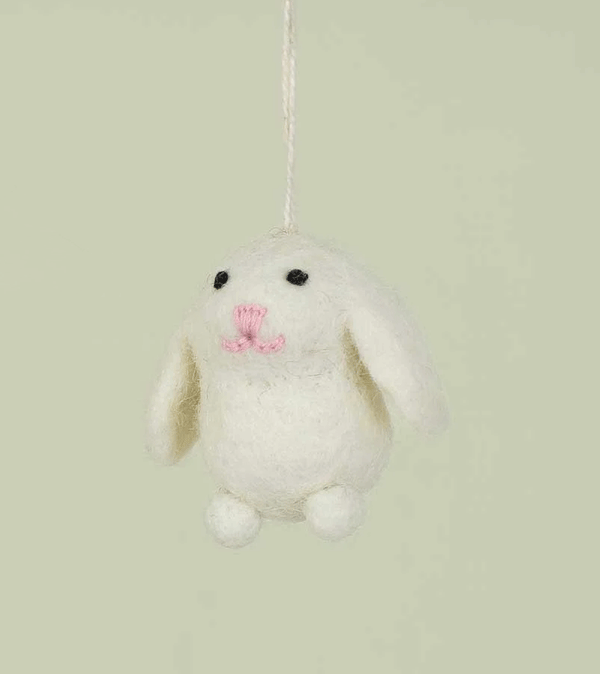 Mini Felt Bunny Decoration by AfroArt