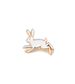 Rabbit Enamel Pin by Bobbie Print