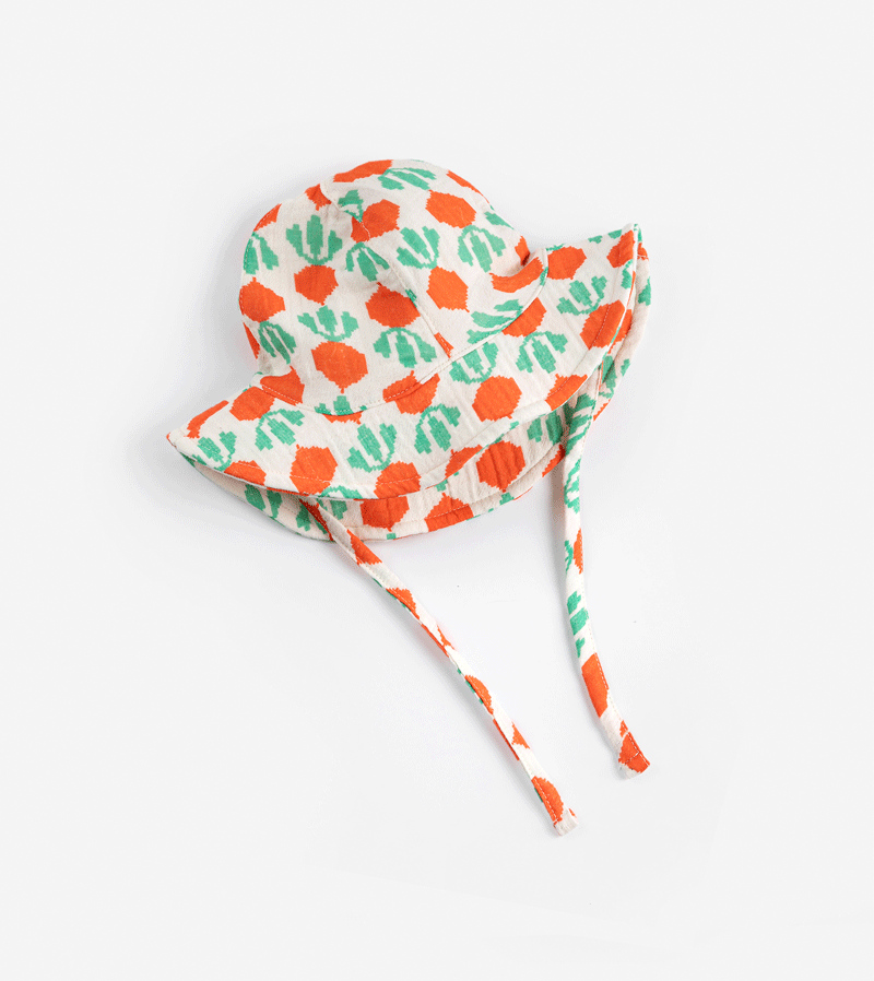 Cool Radish all over Sun Hat by Bobo Choses
