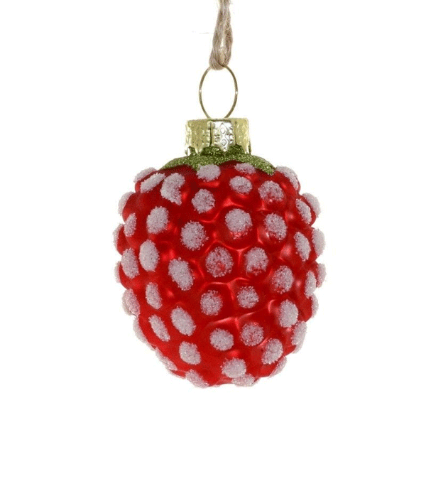 Raspberry Glass Ornament by Cody Foster