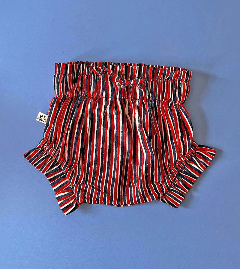 Navy and Red Stripe Bloomers by 8000 miles