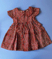 Navy and Red Stripe Peter Pan Collar Baby Dress by 8000 miles