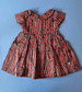 Navy and Red Stripe Peter Pan Collar Baby Dress by 8000 miles