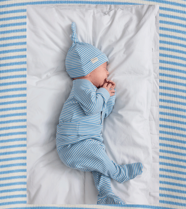 Blue Stripe Rena Onesie by MarMar Copenhagen
