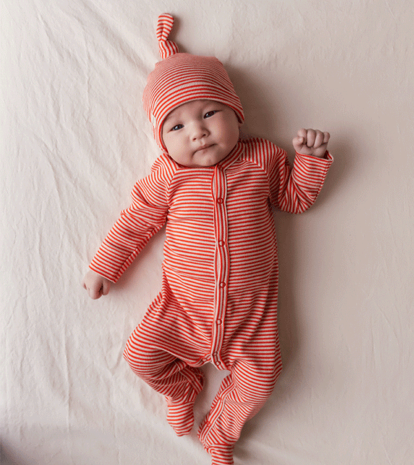 Red Stripe Aiki Modal Hat by MarMar Copenhagen