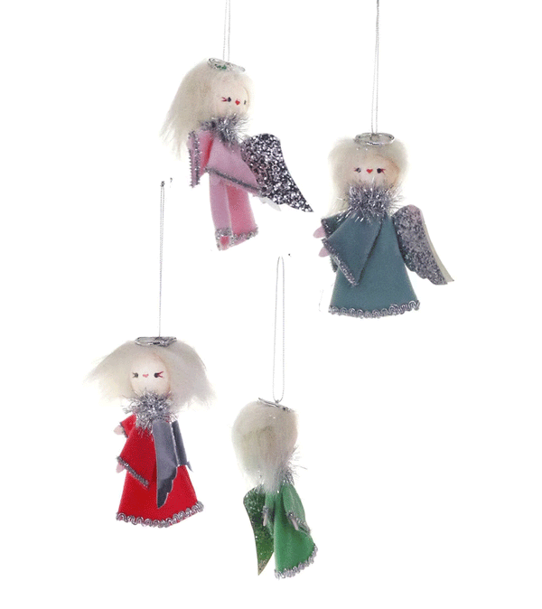 Retro Kitchy Angel Ornament by Cody Foster