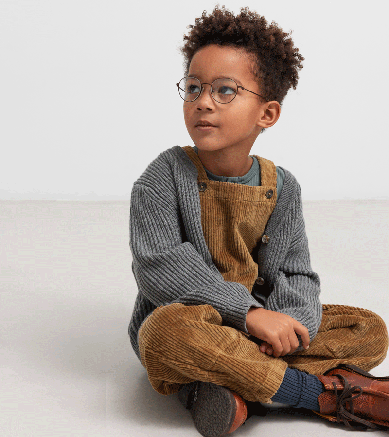 Dark Bronze Riri Cord Dungarees by MarMar Copenhagen