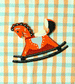 New Baby Rocking Horse Die Cut Card by Isatopia