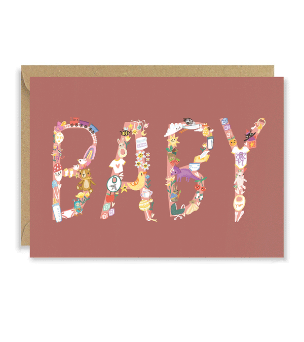 Rose BABY Card by Joy Nevada