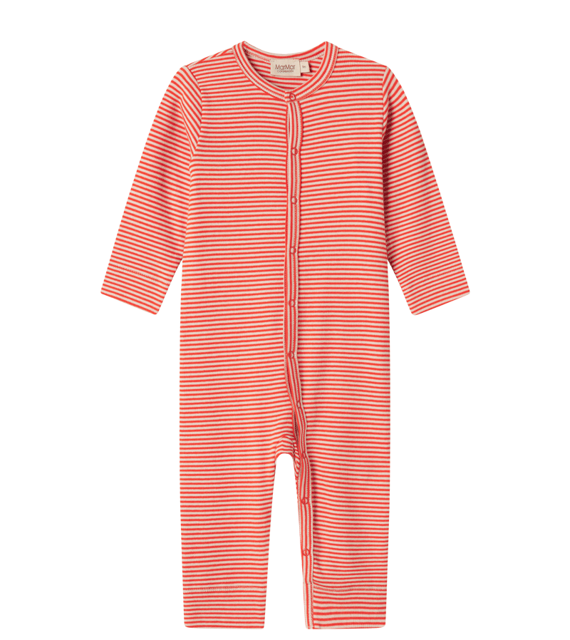 Red Stripe Ruka Onesie by MarMar Copenhagen