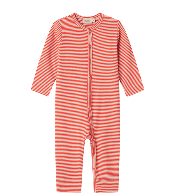 Red Stripe Ruka Onesie by MarMar Copenhagen