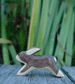 Wooden Rabbit Running by Holzwald