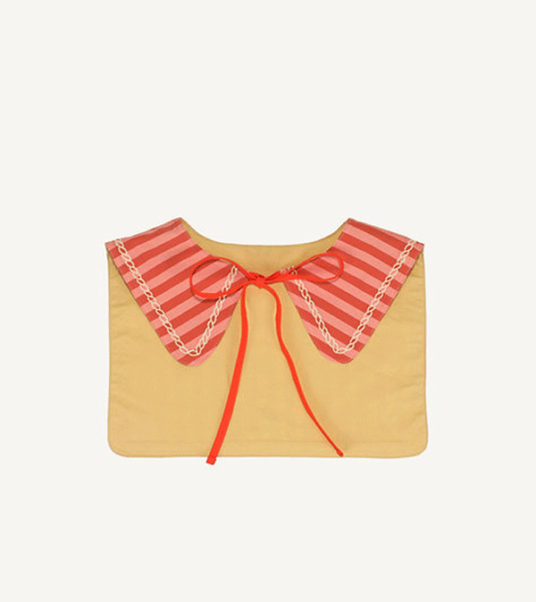Coral Pink & Shipwreck Rust Wonders of the Deep Sea Sailor Collar by Sticky Lemon