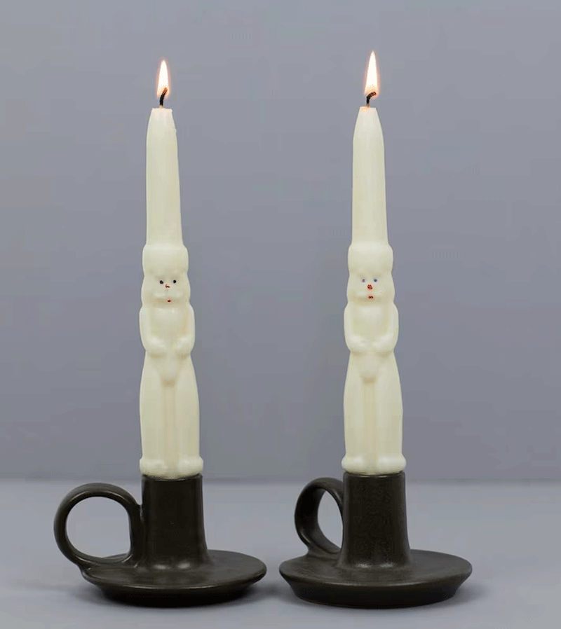 Pack of 2 Santa Candles by AfroArt
