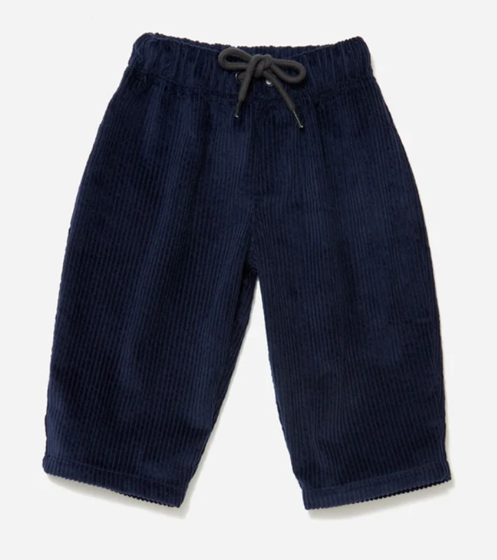 Navy Corduroy Trousers by Tiny Colours