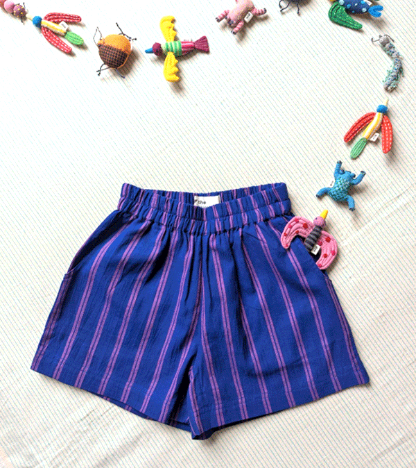 Blue Morpho Kurma Kids Shorts