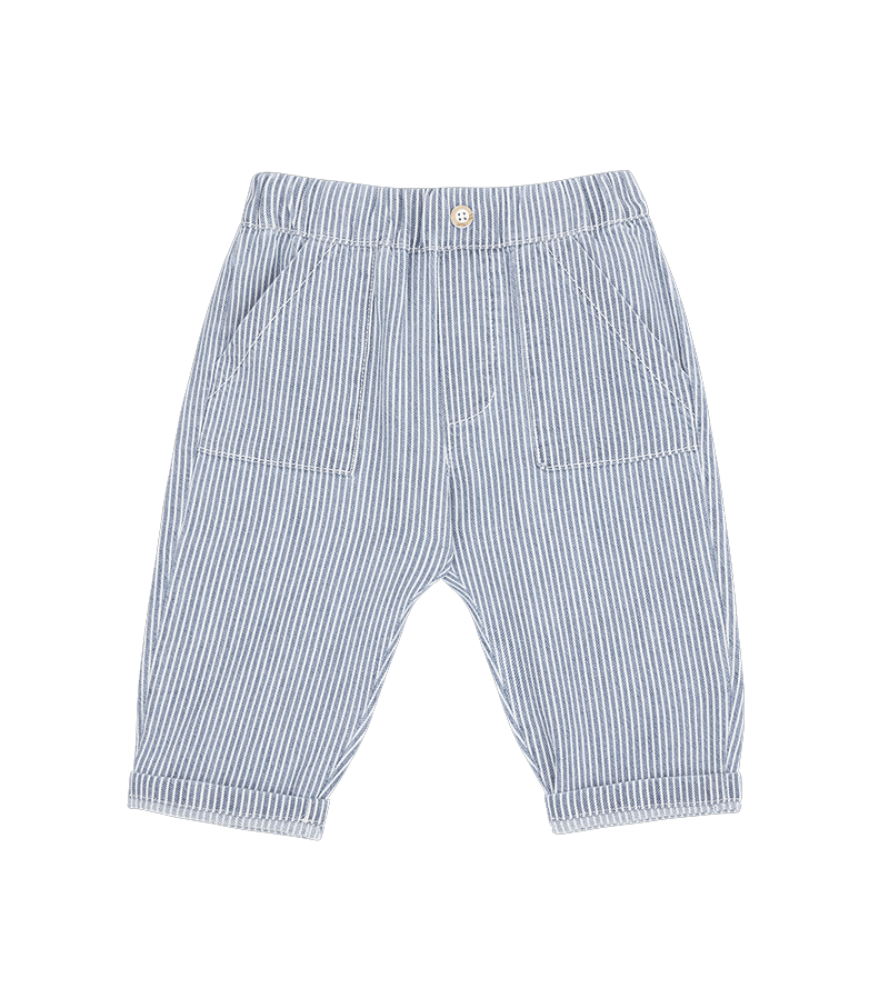 Striped Denim Sineu Trousers by 1+ in the Family