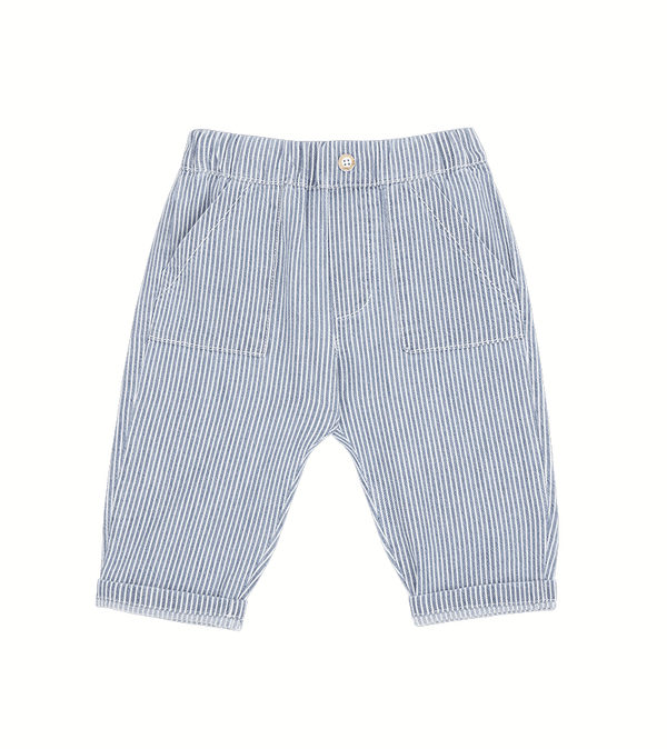 Striped Denim Sineu Trousers by 1+ in the Family