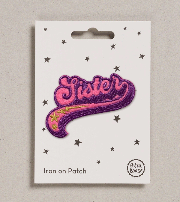 Sister Iron on Patch by Petra Boase