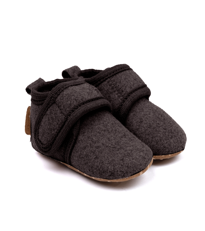 Chocolate Chip Felt Slippers by Mikk-Line