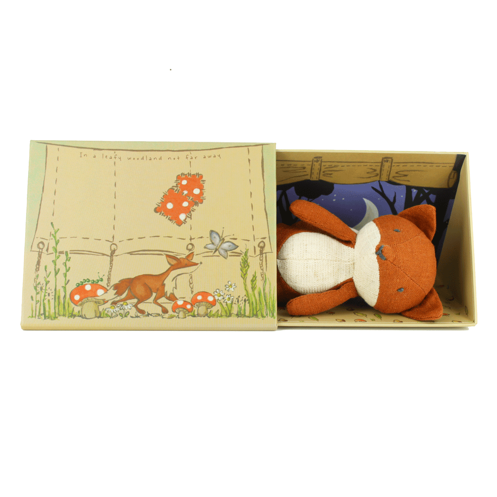 Daisy the Fox in Tent Box by Nutshell Toys