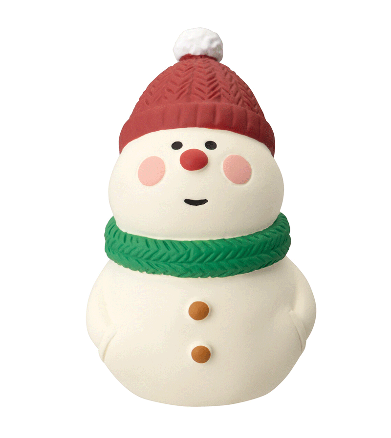 Snowman Figurine by Concombre