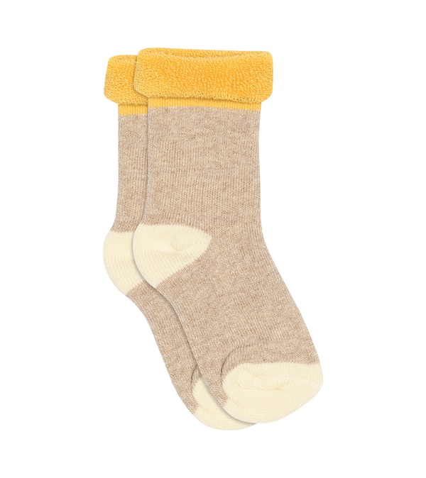 Beige Melange Indy Socks by mp Denmark