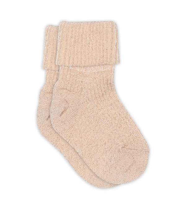 Rose Dust Iris Wool Glitter Socks by mp Denmark